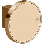 Hook Flat wall mounted material: Brass single Warm Bronze Pvd, color: Bronze surface: Glossy Hooks