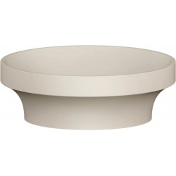 Washbasin Free standing 44,5x44,5x15 material: Crystal Plant Without hole Without overflow Matte Greige, color: Grey surface: Matt Free standing