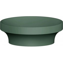 Νιπτήρας ελευθέρας τοποθέτησης 44,5x44,5x15 από crystal plant χωρίς οπή  χωρίς υπερχείλιση Matte Agave, χρώμα: Πράσινο επιφάνεια: Ματ Ελευθέρας τοποθέτησης