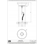 Νιπτήρας επιδαπέδιος 44,5x44,5x90 από crystal plant Matte Greige, χρώμα: Γκρι επιφάνεια: Ματ Επιδαπέδιοι