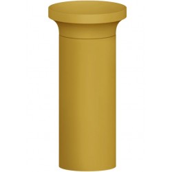 Νιπτήρας επιδαπέδιος 44,5x44,5x90 από crystal plant Matte Ocra, χρώμα: Κίτρινο επιφάνεια: Ματ Επιδαπέδιοι