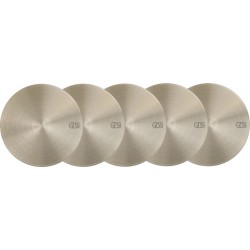 Καπάκι λαβής μπαταρίας Finox Brushed Nickel PVD (Σετ 5 τεμ) από ορείχαλκο Καπάκια