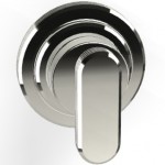 Shower tap Wall-mounted external part 1 hole 1 way material: Brass mixer without hand shower, hose and holder, color: Chrome surface: Glossy Wall-mounted - external part