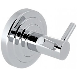 Hook double Flat wall mounted material: Brass, color: Chrome surface: Glossy Hooks
