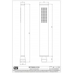 Shower head 1 jet Copper PVD, color: Bronze surface: Glossy Hand showers