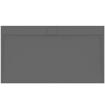 Ντουζιέρα ορθογώνια 180x100x3 από συνθετικό Concrete Grey, χρώμα: Γκρι επιφάνεια: Ματ Ορθογώνιες