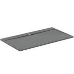 Ντουζιέρα ορθογώνια 180x100x3 από συνθετικό Concrete Grey, χρώμα: Γκρι επιφάνεια: Ματ Ορθογώνιες
