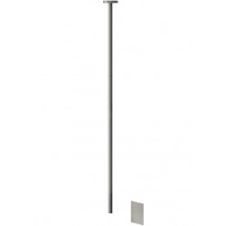 Wash basin tap Wall-mounted - external part with roof rack 2.00m Meccanica material: Brass, color: Chrome surface: Glossy Ceiling-mounted