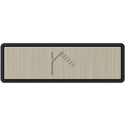 Μπουτόν Handshower Finox Brushed Nickel από ορείχαλκο Μπουτόν καζανακίων