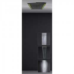 Μηχανισμός στήριξης κεφαλής ντους 50x50, χρωματοθεραπείας, Mirror Steel, χρώμα: Χρωμέ Κεφαλές ντους