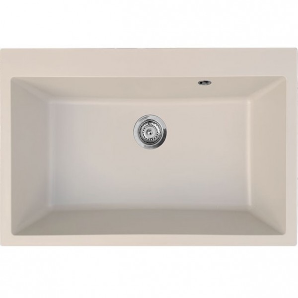 Sink Synthetic 76x50 free nested 1 bowl, color: Beige Synthetic