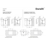 Sink Synthetic 60x50 free nested 1 bowl, color: Beige Synthetic