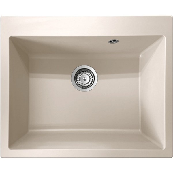 Sink Synthetic 60x50 free nested 1 bowl, color: Beige Synthetic