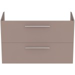 Furniture base without washbasin 100x44 material: Wood composite wall mounted, color: Grey/Beige Cabinets without wash basin
