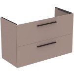 Furniture base without washbasin 100x44 material: Wood composite wall mounted, color: Grey/Beige Cabinets without wash basin Furniture base without washbasin 100x44 material: Wood composite wall mounted, color: Grey/Beige Cabinets without wash basin