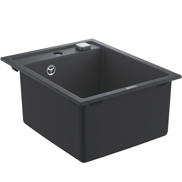 Sink Synthetic 40x50 free nested 1 bowl, color: Black Synthetic