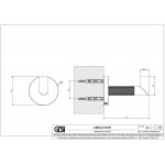 Άγκιστρο από ορείχαλκο μονό Finox Brushed Nickel PVD, χρώμα: Χρωμέ επιφάνεια: Βουρτσισμένη Άγκιστρα