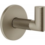 Άγκιστρο από ορείχαλκο μονό Finox Brushed Nickel PVD, χρώμα: Χρωμέ επιφάνεια: Βουρτσισμένη Άγκιστρα