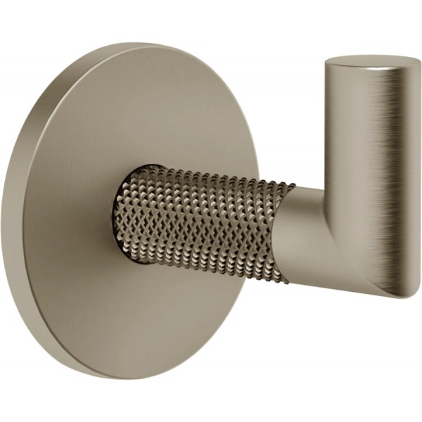 Άγκιστρο από ορείχαλκο μονό Finox Brushed Nickel PVD, χρώμα: Χρωμέ επιφάνεια: Βουρτσισμένη Άγκιστρα