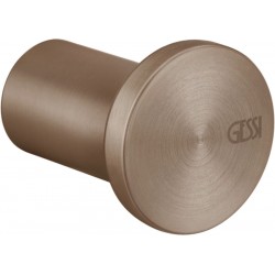 Hook Flat wall mounted material: Inox single, color: Bronze surface: Brushed Hooks