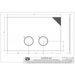 Πλακέτα εντοιχιζόμενου καζανακίου για καζανάκια Geberi Sigma 8 & 12, Finox Brushed Nickel PVD από μέταλλο διπλής ενέργειας μηχανικά, χρώμα: Χρωμέ επιφάνεια: Βουρτσισμένη Πλακέτες