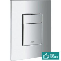 Flush wall plates for concealed cistern dual flush valve material: ABS Pneumatic, color: Chrome surface: Glossy
