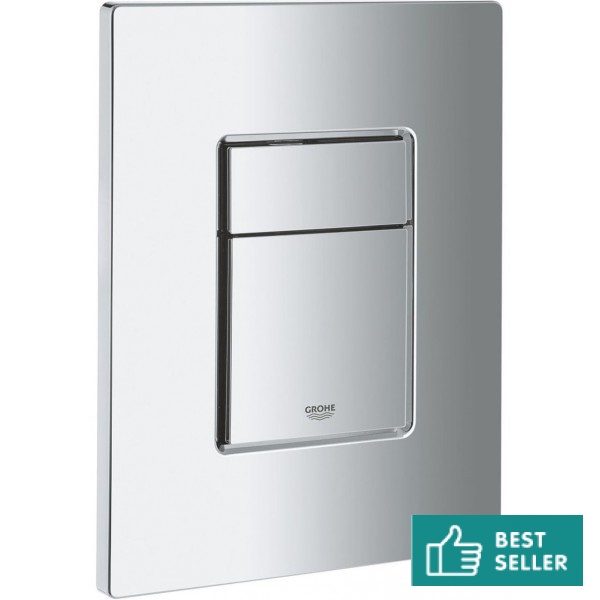 Πλακέτα εντοιχιζόμενου καζανακίου από ABS διπλής ενέργειας με πνευματικό μηχανισμό, χρώμα: Χρωμέ επιφάνεια: Γυαλιστερή Πλακέτες