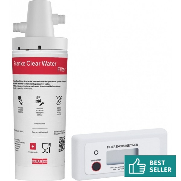 Water Filter Set: filter 285288 included, timer alarm (cobine with 285286 Atlas Triflow or 285634 Eos Triflow) Water filters
