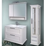 Furniture base with washbasin 80x60x47 material: Wood composite 1 basin wall mounted, color: White Cabinets with wash basin Furniture base with washbasin 80x60x47 material: Wood composite 1 basin wall mounted, color: White Cabinets with wash basin