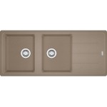 Sink Granite 116x50 left / right nested 2 cabinet, color: Brown Granite