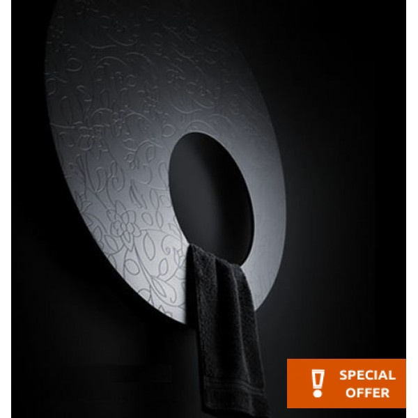 Heated towel rack 80x80 material: Aluminum, color: Black surface: Glossy Heated towel rails