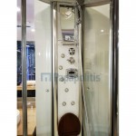 Σάουνα 110x110 καμπίνα υδρομασάζ, χρώμα: Λευκό Σάουνες