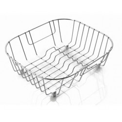 Καλάθι 28,5x32,5x9,5 από inox, χρώμα: Χρωμέ Πιατοθήκες-Καλάθια