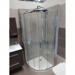Shower enclosure Quadrant 78,5x78,5x185 6mm sliding C80 (78,5-81,0) polished aluminium frame, transparent crystal glass surface: Glossy, color: Chrome Shower enclosure Quadrant 78,5x78,5x185 6mm sliding C80 (78,5-81,0) polished aluminium frame, transparent crystal glass surface: Glossy, color: Chrome
