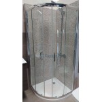Shower enclosure Quadrant 78,5x78,5x185 6mm sliding C80 (78,5-81,0) polished aluminium frame, transparent crystal glass surface: Glossy, color: Chrome Shower enclosure Quadrant 78,5x78,5x185 6mm sliding C80 (78,5-81,0) polished aluminium frame, transparent crystal glass surface: Glossy, color: Chrome