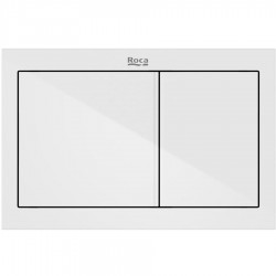 Flush wall plates for concealed cistern Actuation dual flush valve material: ABS, color: White surface: Glossy Flush plates