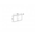 Flush wall plates for concealed cistern Actuation dual flush valve material: Brass, color: White surface: Glossy Flush plates Flush wall plates for concealed cistern Actuation dual flush valve material: Brass, color: White surface: Glossy Flush plates