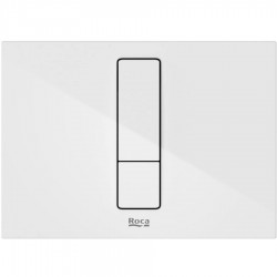 Flush wall plates for concealed cistern Actuation dual flush valve material: Brass, color: White surface: Glossy Flush plates