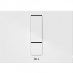 Flush wall plates for concealed cistern PS4 White Matt Actuation dual flush valve material: Brass, color: White surface: Matt Flush plates