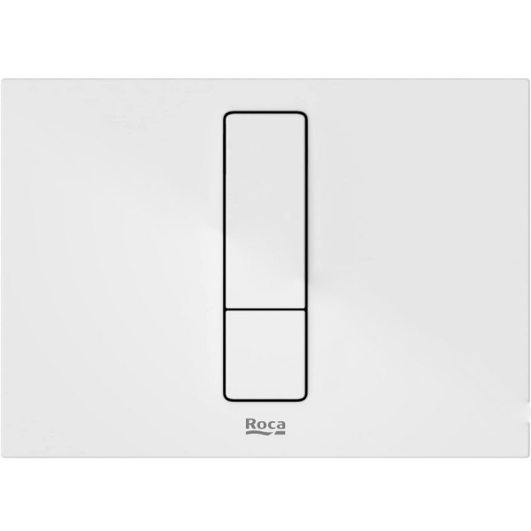 Πλακέτα εντοιχιζόμενου καζανακίου PS4 White Matt από ορείχαλκο διπλής ενέργειας μηχανικά με ντίζα, χρώμα: Λευκό επιφάνεια: Ματ Πλακέτες