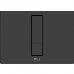 Flush wall plates for concealed cistern Actuation dual flush valve material: Brass, color: Black surface: Matt Flush plates