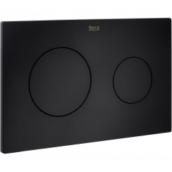 Flush wall plates for concealed cistern PL10 Black Matt Actuation dual flush valve material: Brass, color: Black surface: Matt Flush plates