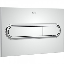 Flush wall plates for concealed cistern Actuation dual flush valve material: Brass, color: Chrome surface: Glossy Flush plates