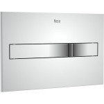 Flush wall plates for concealed cistern Actuation dual flush valve material: Brass, color: Chrome surface: Glossy Flush plates