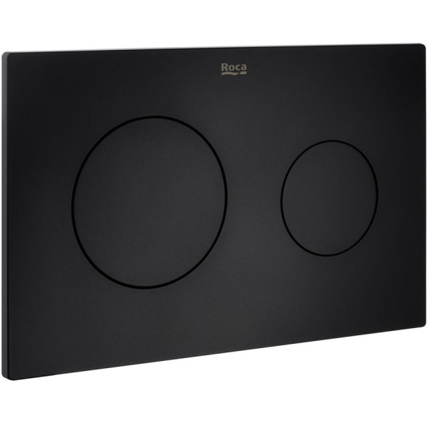 Πλακέτα εντοιχιζόμενου καζανακίου PL10, Matt Black από ABS διπλής ενέργειας μηχανικά με ντίζα, χρώμα: Μαύρο επιφάνεια: Ματ Πλακέτες