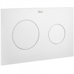 Flush wall plates for concealed cistern Actuation dual flush valve material: ABS, color: White surface: Matt Flush plates