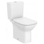 Floor standing close-coupled toilet & flushing cistern & toilet seat, style: Sandwich horizontal outlet p Rimless Simple Slim 65,5x35,5 surface: Glossy, color: White Floor standing close-coupled toilet & flushing cistern & toilet seat, style: Sandwich horizontal outlet p Rimless Simple Slim 65,5x35,5 surface: Glossy, color: White