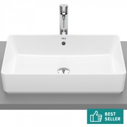 Washbasin Free standing 60x37x13 material: Porcelain With overflow Without hole, color: White surface: Glossy