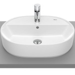 Washbasin Free standing 55x40x13 material: Porcelain With one hole With overflow, color: White surface: Glossy Free standing Washbasin Free standing 55x40x13 material: Porcelain With one hole With overflow, color: White surface: Glossy Free standing