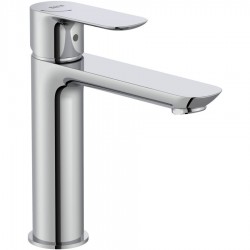 Wash basin tap Deck-mounted material: Brass mixer Without waste Μ size, color: Chrome surface: Glossy Deck-mounted